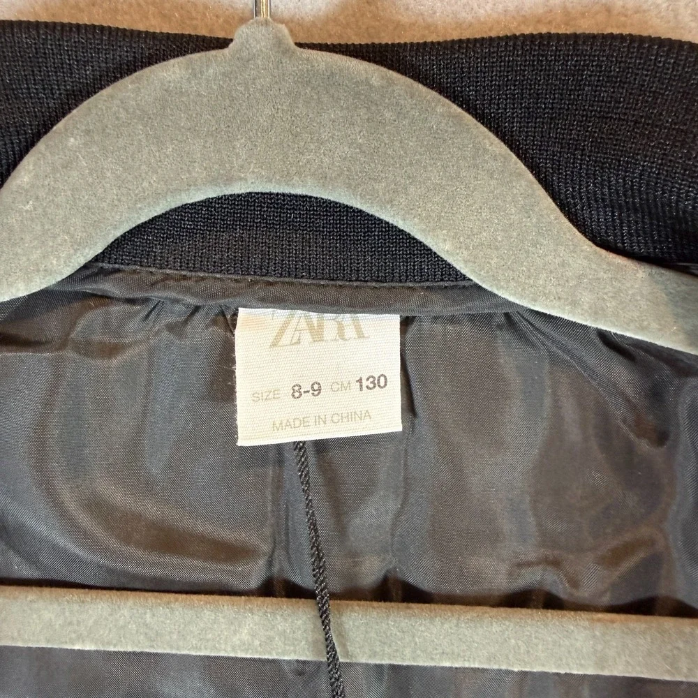 Zara Kids‎ Quilted Bomber Jacket Light Padded Coat Boys Size 8-9 Years